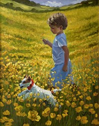 Summer Idyll II by Sherree Valentine Daines - Original Painting on Board sized 16x20 inches. Available from Whitewall Galleries